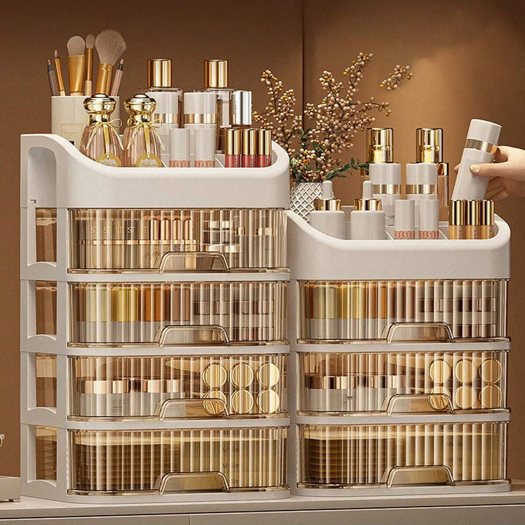Boîte Rangement Maquillage Multi-couches – Cosmétiques, Fards & Soins | Coiffeuse & Salle de Bain
