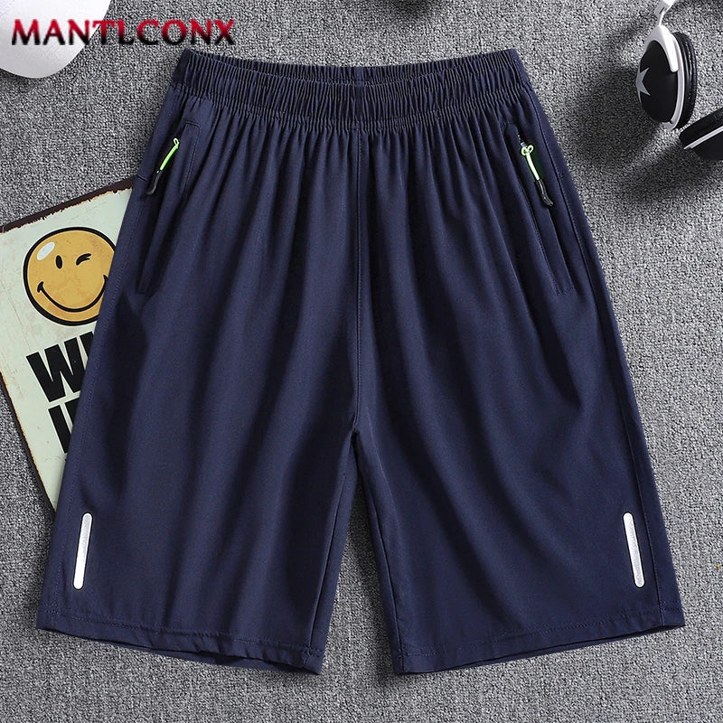 Short Homme Plage Sport Séchage Rapide Uni – Jogging Running Poches Zip Léger Loose Été | Mode Homme Outdoor Natation