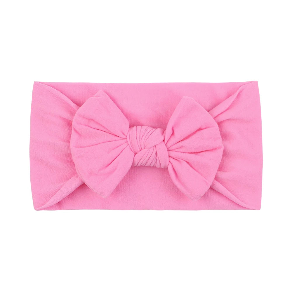 Bandeau Nœud Bébé Fille Élastique Large – Turban Headband Accessoire Cheveux 48 Couleurs