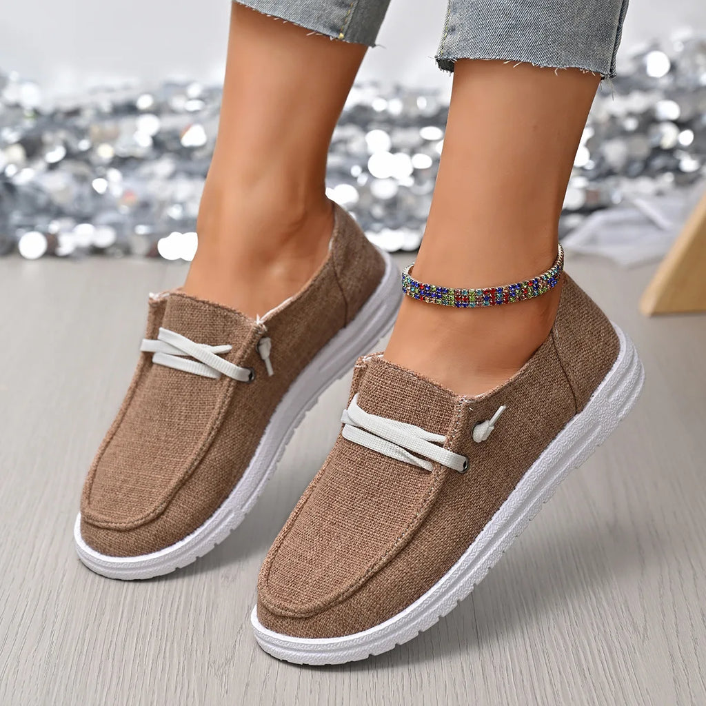 Chaussures Vulcanisées Sport Flat Femme 2025 – Casual Fashion Printemps Automne