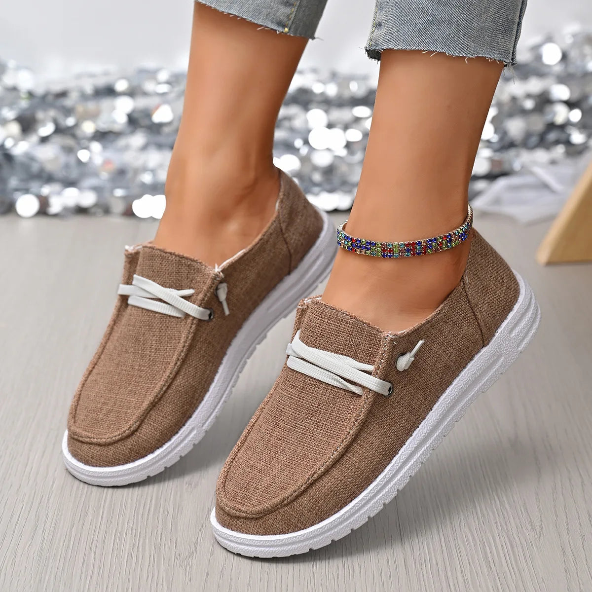 Chaussures Vulcanisées Sport Flat Femme 2025 – Casual Fashion Printemps Automne