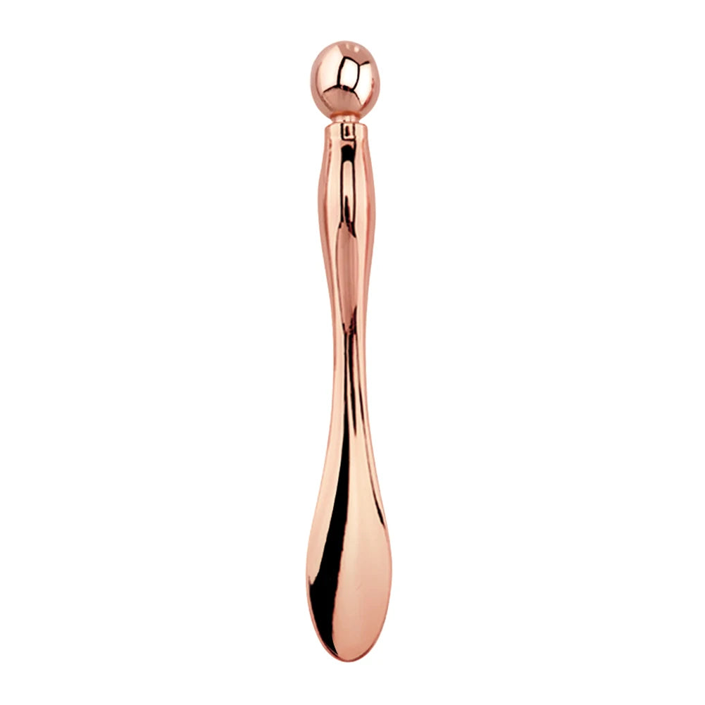 Stick Masseur Visage & Yeux 2-en-1 – Applicateur Crème Anti-Rides & Cernes | Lifting Facial | Spatule & Mini Cuillère Skincare