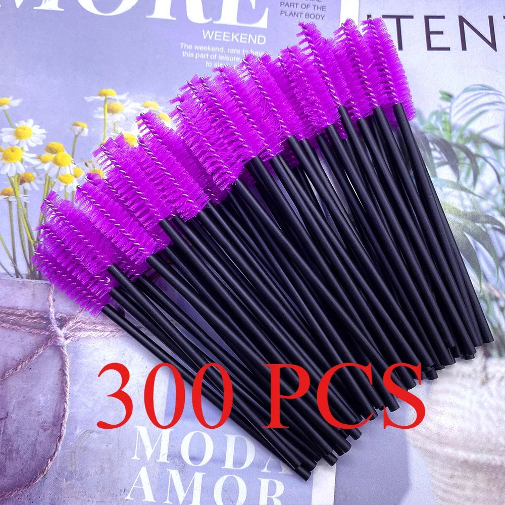 Brosses Mascara & Extension Cils – Lot 150 ou 300 Pcs | Spoolies Sourcils & Maquillage