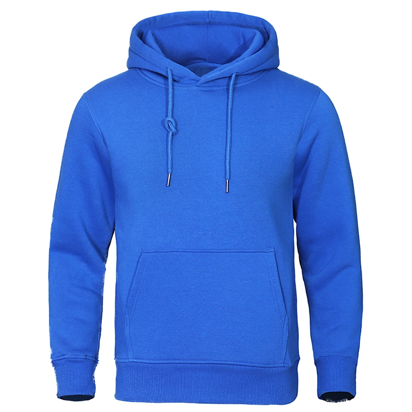 Sweat Homme Polaire Couleur Unie – Pullover Chaud Casual Streetwear Sport École Automne Hiver | Mode Homme Premium