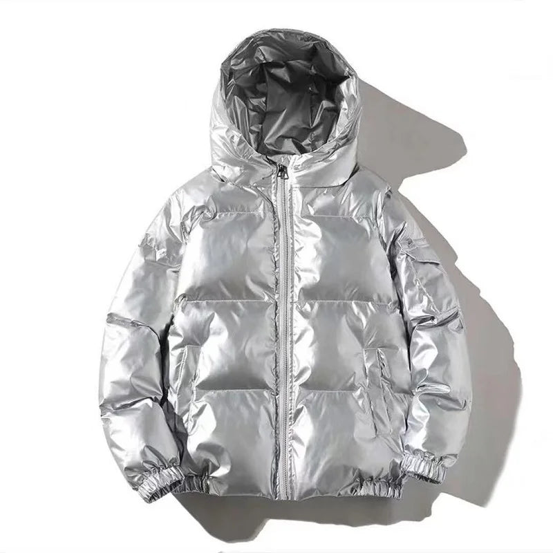 Parka Hiver Homme Harajuku Zip Capuche 2024 – Manteau Chaud Coupe-Vent Casual