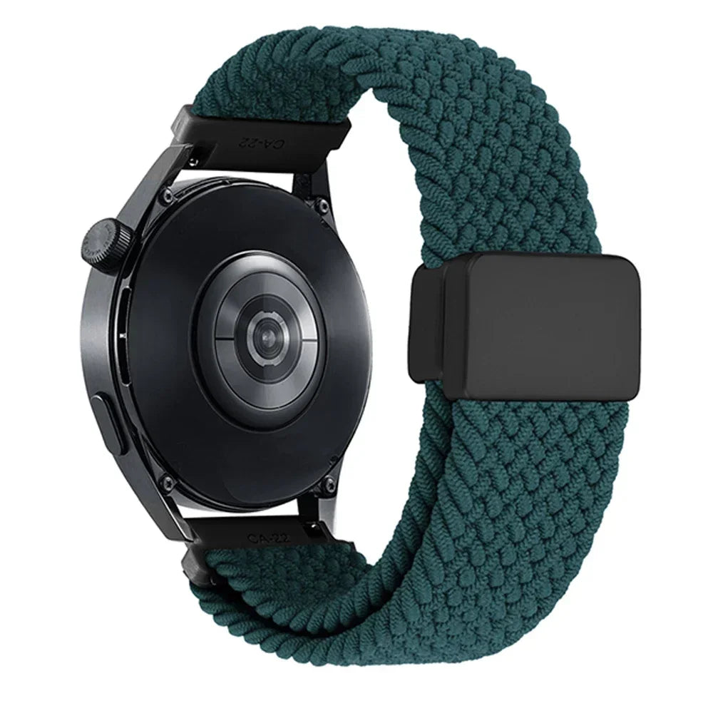 Bracelet Nylon Tressé Magnétique Suunto 20mm & 22mm – Compatible Ocean, Vertical, Race S, 5, 9 Peak Pro DLC & 3 Fitness | Premium