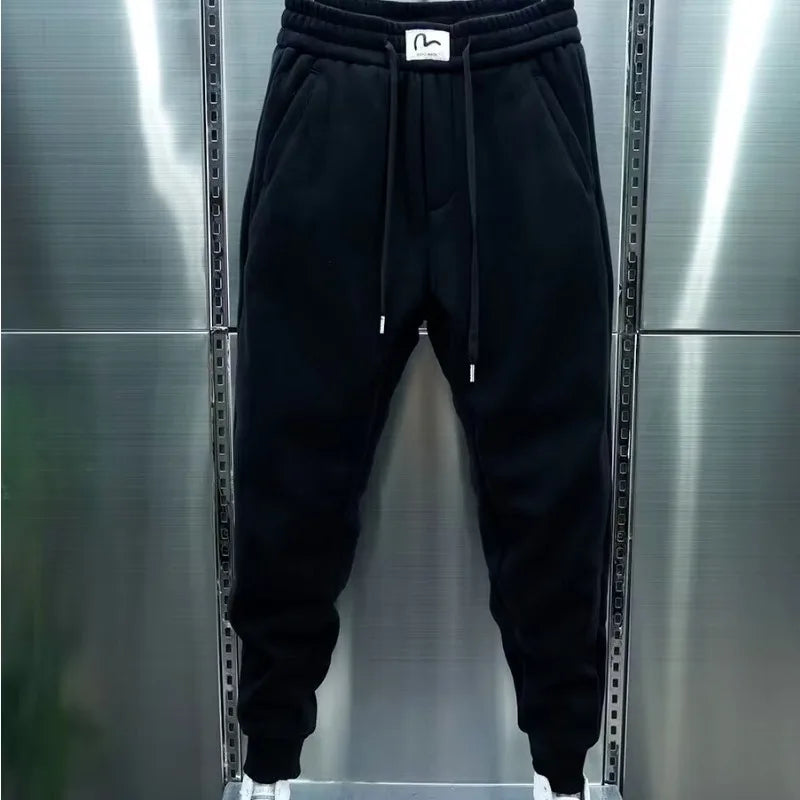 Jogger Sport Homme Style Coréen Cordon – Casual, Confortable & Tendance | Running, Gym & Fitness | Pantalon Noir