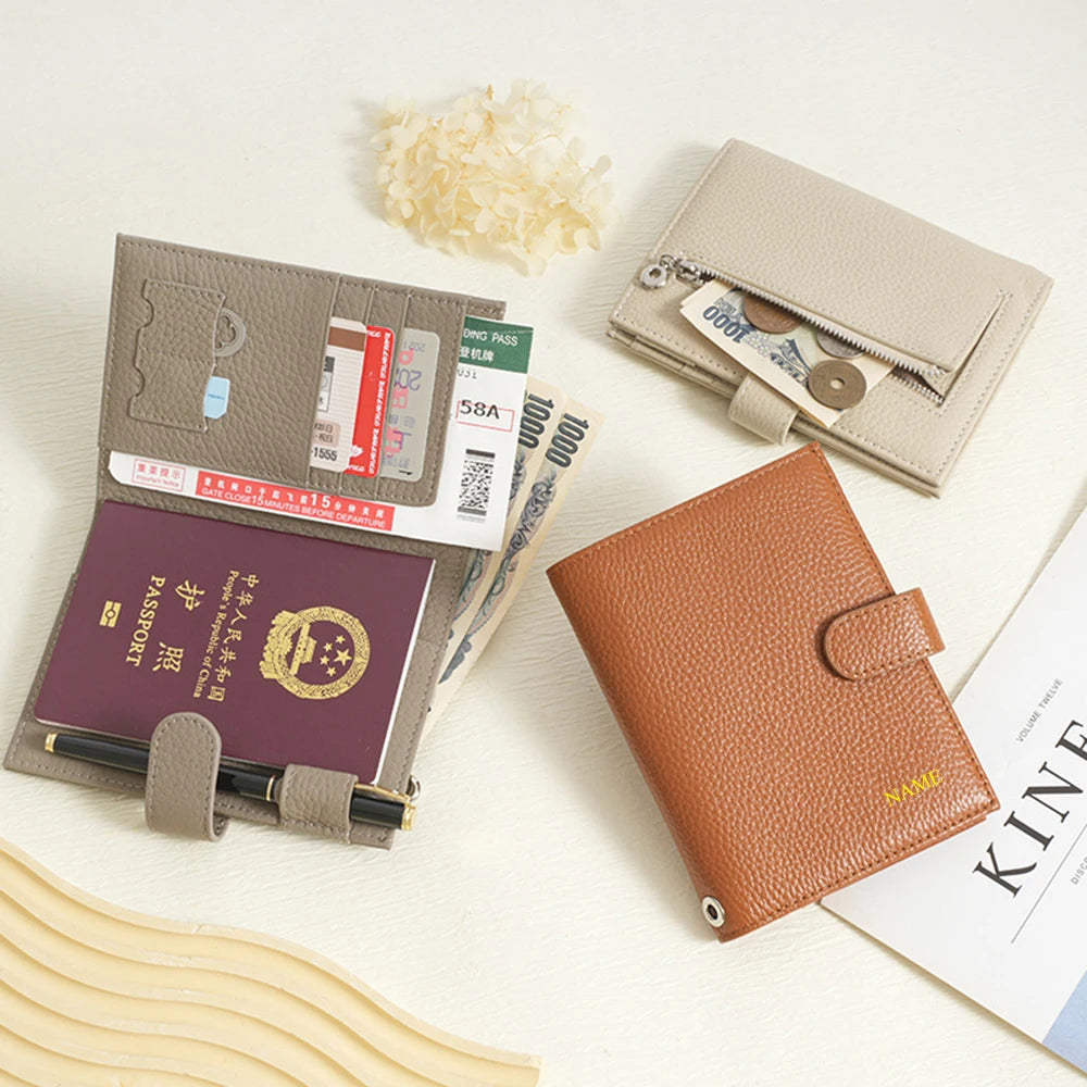 Porte-Monnaie Cuir Véritable Personnalisé – Mini Pochette Clés Rouge à Lèvres Prénom Femme Luxe
