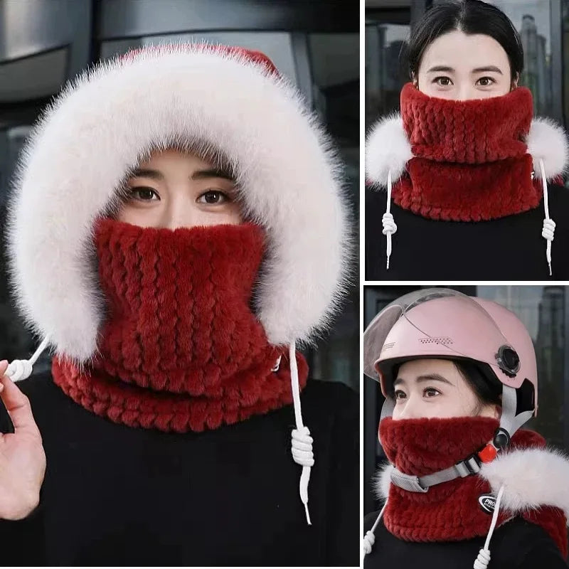 Bonnet Russe Polaire avec Cagoule – Protection Thermique Coupe-Vent | Ski, Vélo & Grand Froid