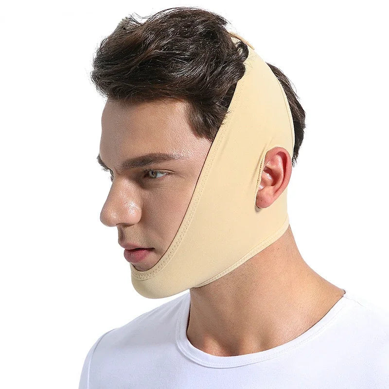 Masque Lifting V-Line Anti-Double Menton – Sangle Raffermissante Réutilisable | Contour Mâchoire & Soin Visage Homme Femme