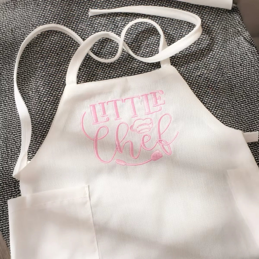 Kit Photo Nouveau-Né Petit Chef – Tablier + Toque Brodés Unisexe Séance Photo Bébé 2 Pièces
