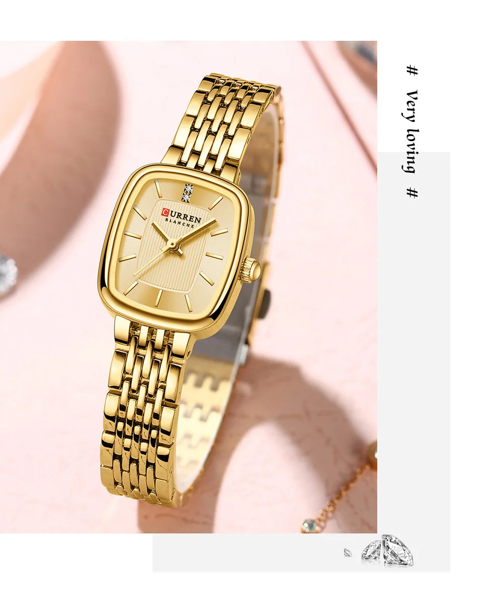 Montre Femme CURREN Dress Fashion Quartz – Bracelet Acier Simple Élégante Intemporelle