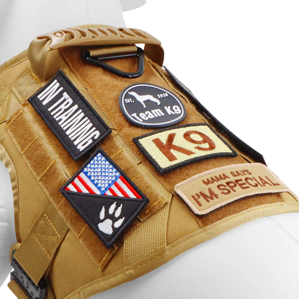 1 Piece Dog Patch for Service Dog Vest Cat Vest Removable Tactical Harness Service Dog Puppy Training Embroidered Patch