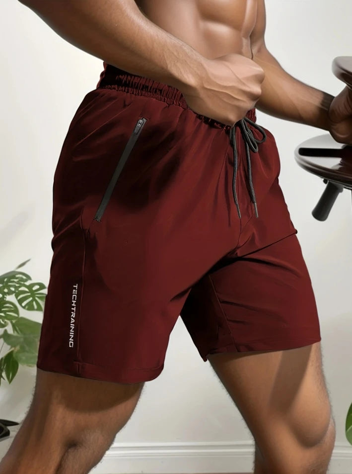 Short Homme Sport Séchage Rapide Respirant Gym Workout Running Cyclisme Cordon Taille Été Léger Confortable | Short Sport Séchage Rapide Premium