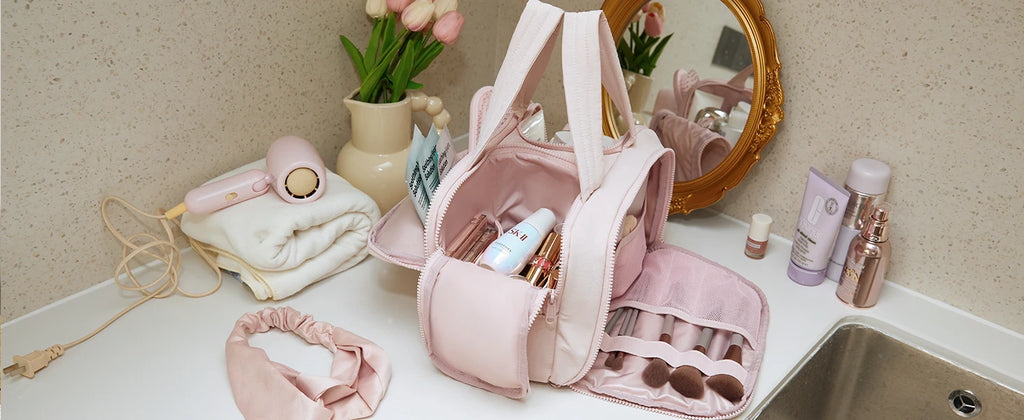 Sac Toilette Voyage BAGSMART – Grande Capacité | Trousse Cosmétique avec Poignée