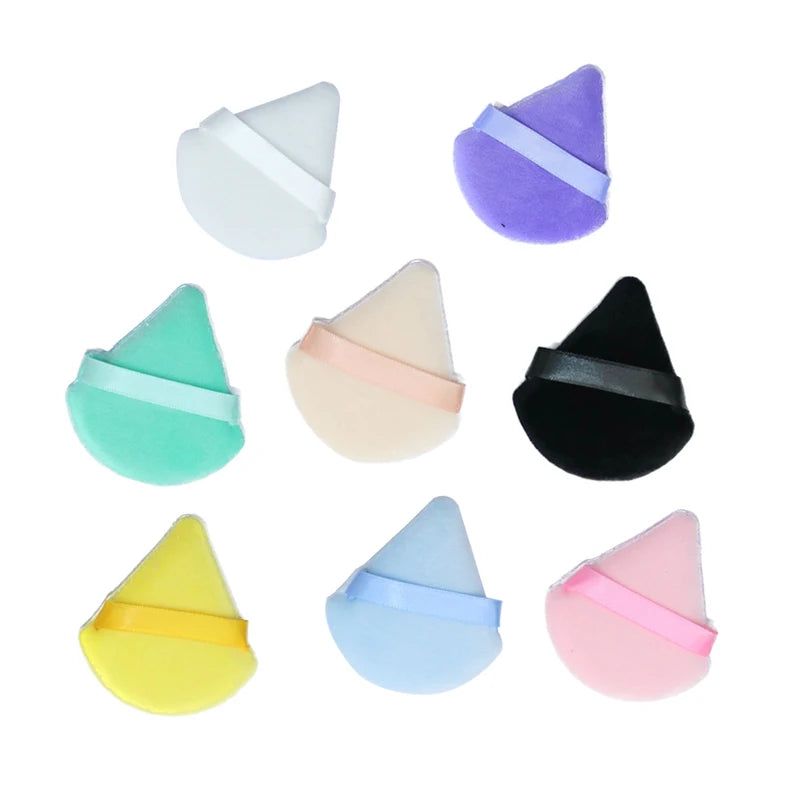 Éponges Puff Triangulaires Velvet OGEYERO – Contouring, Fards & Fond de Teint | Outil Maquillage Visage & Yeux