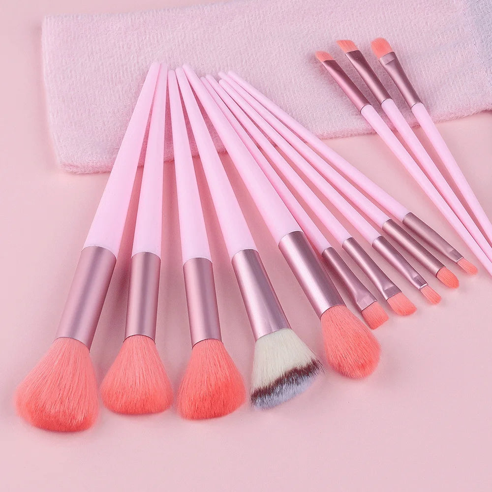 Set de Pinceaux Maquillage 13 Pièces - Synthétiques Premium