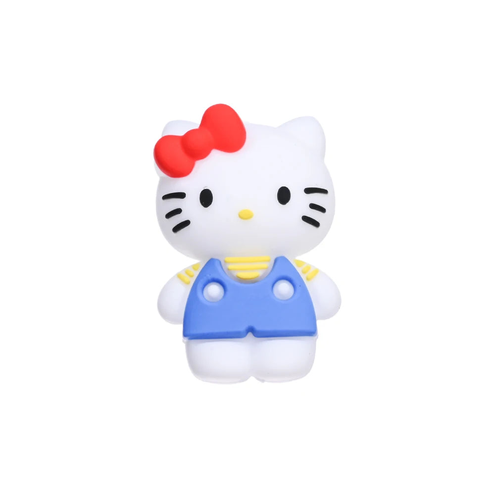 7 Perles Silicone 3D Thème Sanrio Hello Kitty – Perles Focus DIY Colliers Bracelets Attache-Tétine