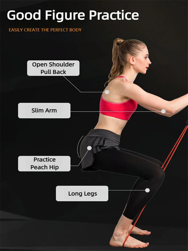 Kit Bandes de Résistance 5 Niveaux avec Poignées - Sport à Domicile