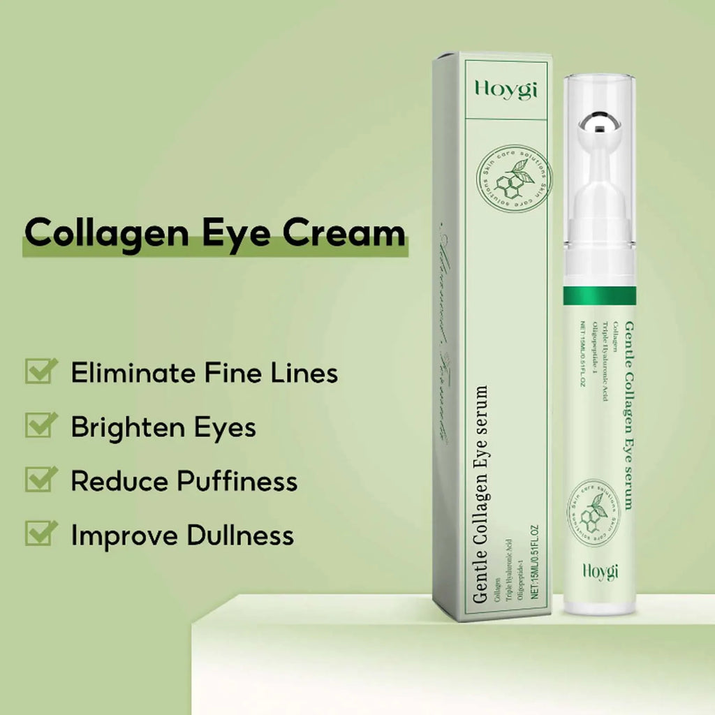 Sérum Contour des Yeux Collagène – Anti-Cernes Poches Gonflements Liftant Hydratant Roller