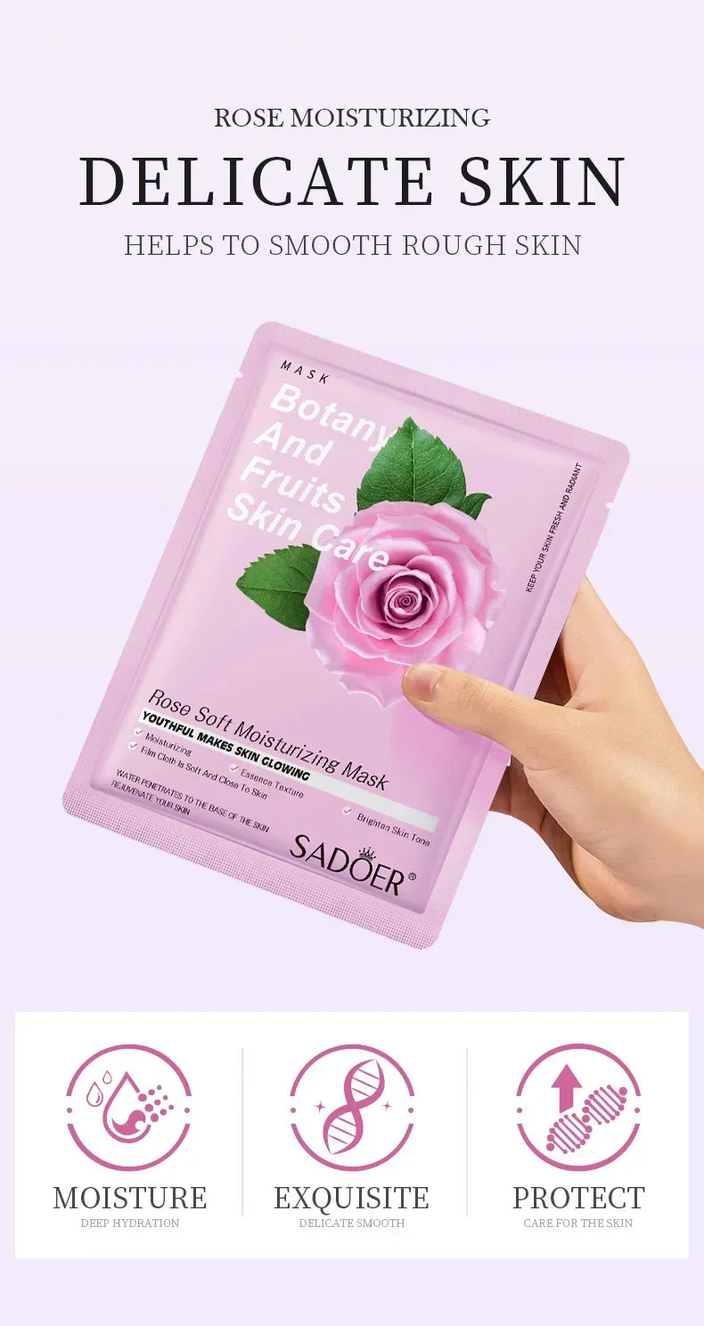 Set 8 Masques Visage Naturels - Hydratation & Fermeté K-Beauty