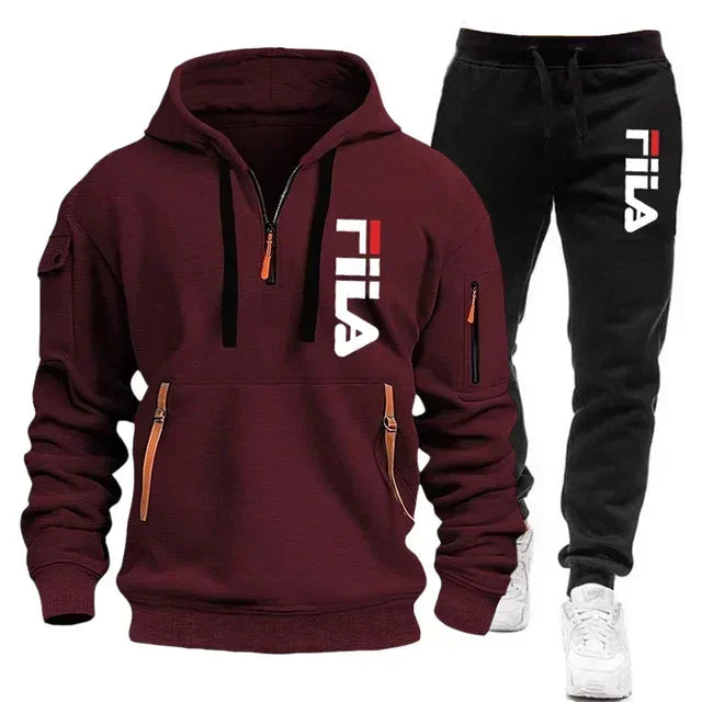 Ensemble Sport Homme 2 Pièces Hoodie Multi-Poches Zippé + Pantalon Automne Hiver Casual Pullover Sportswear Chaud Tendance Premium – Ensemble Sport Premium Multi-Poches 2 Pièces | Mode Homme Sportswear Premium Automne Hiver