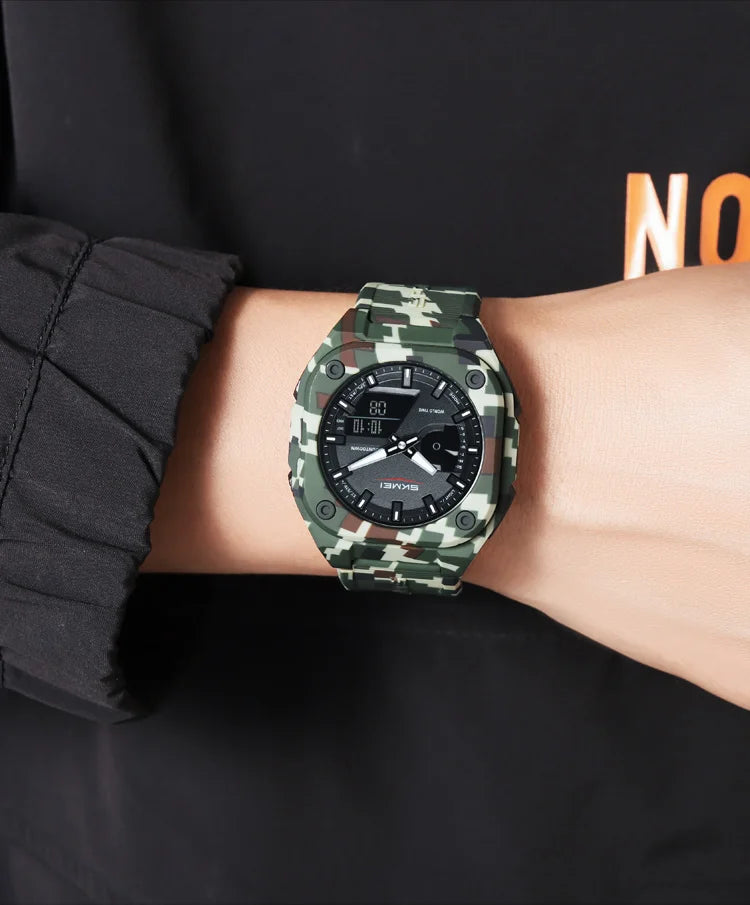 Montre Unisexe SKMEI Business Digital Quartz – Sport Étanche Multifonction Fashion