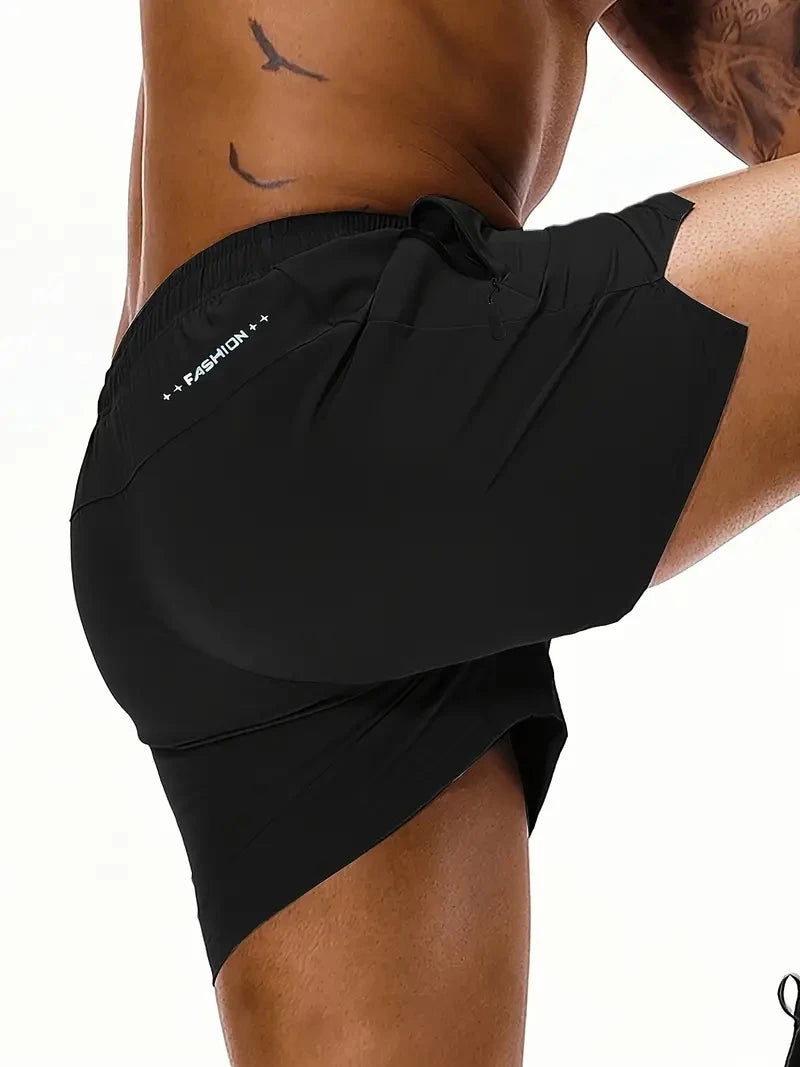 Short Homme Plage Été Couleur Unie Ceinture Élastique Double Poches Fashion Leisure Confortable Sport Cool Tendance – Short Premium Multifonction Été | Mode Homme Été Premium