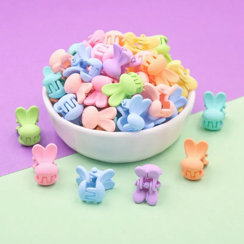 Lot 30 Mini Pinces à Cheveux Fille – Barrettes Colorées Cartoon Lapin Fleur Étoile Couronne Bébé Enfant