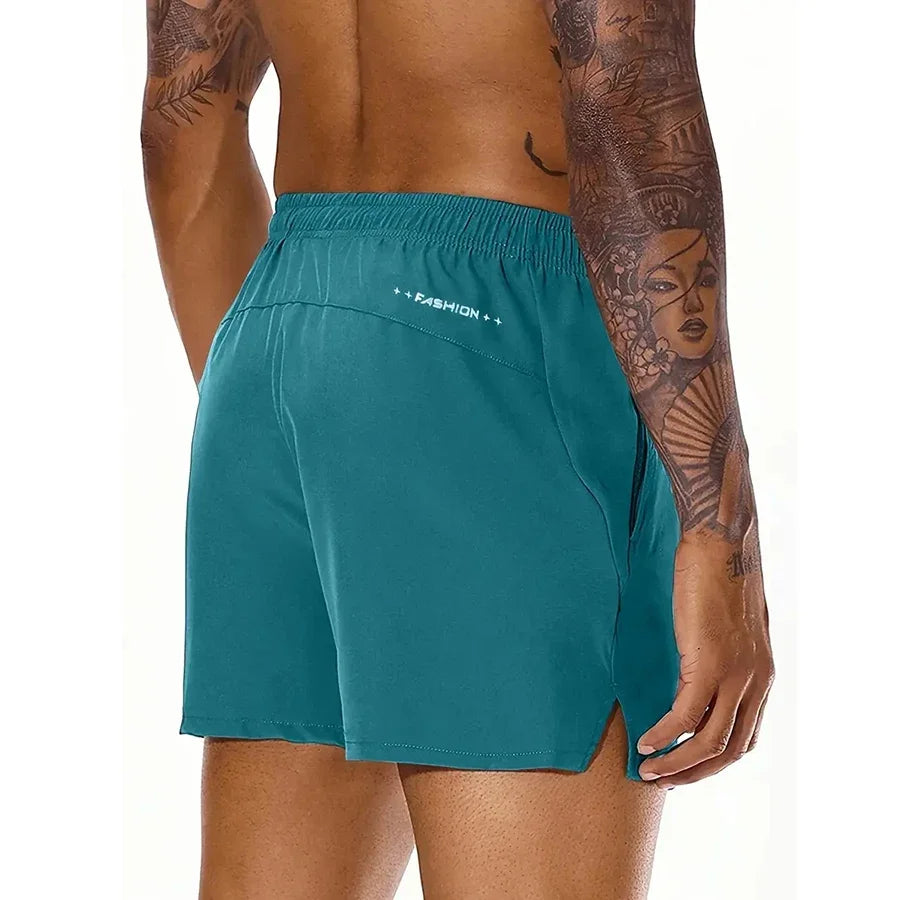 Short Homme Plage Été Couleur Unie Ceinture Élastique Double Poches Fashion Leisure Confortable Sport Cool Tendance – Short Premium Multifonction Été | Mode Homme Été Premium