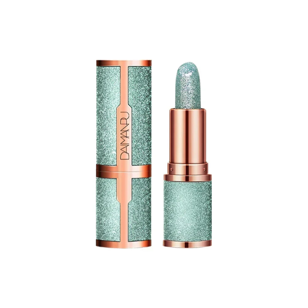 Rouge à Lèvres Glitter Thermochromique – Lip Tint Changeant Couleur Waterproof | Lèvres Rouge Rose Sexy Longue Tenue