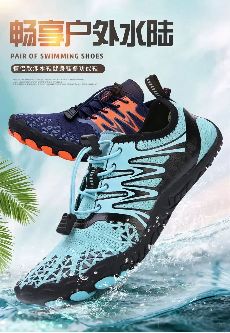 Chaussures Aquatiques 5 Doigts Unisexe – Respirantes & Antidérapantes | Plage, Natation, Fitness & Sport Été | Tailles 36-47