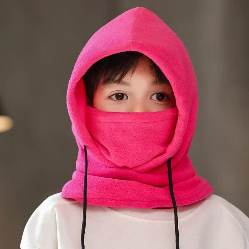 Cagoule Polaire Enfant - Masque, Tour de Cou & Bonnet 3-en-1 Hiver