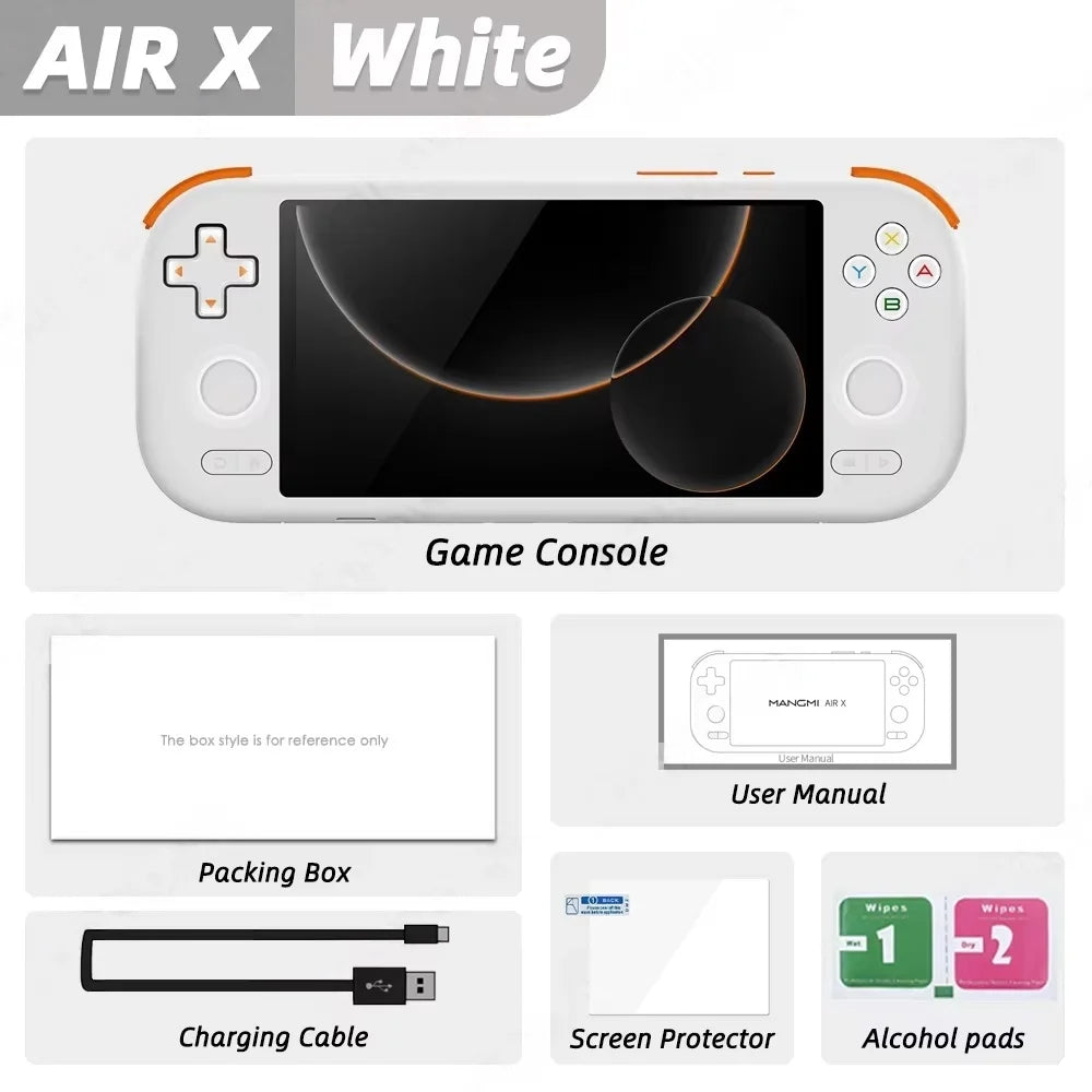 MANGMI AIR X Console Portable Android 14 – Snapdragon 662, Écran Tactile 5.5'', Charge Rapide 15W | Gaming Mobile