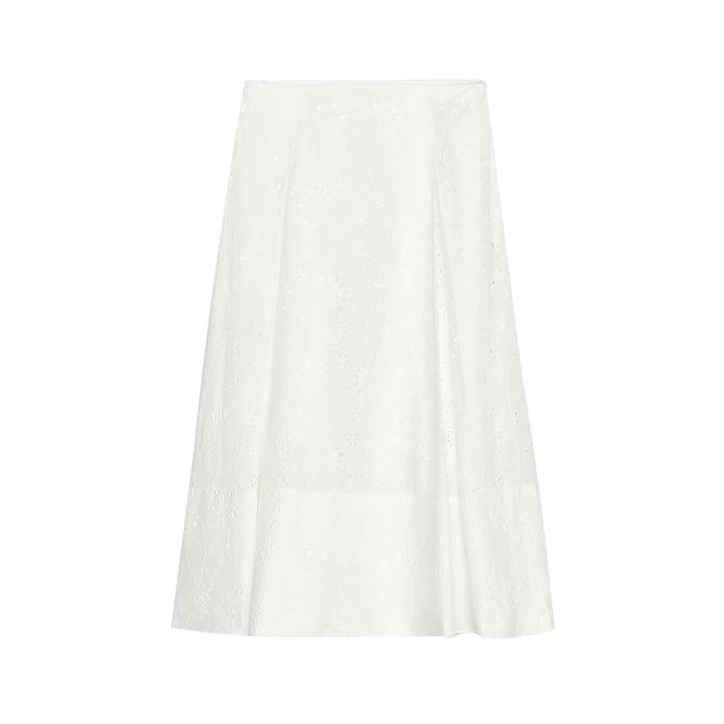 Ensemble 2 Pièces Femme - Chemise Boutons À Franges & Jupe Plissée Zippée | Urban Lady