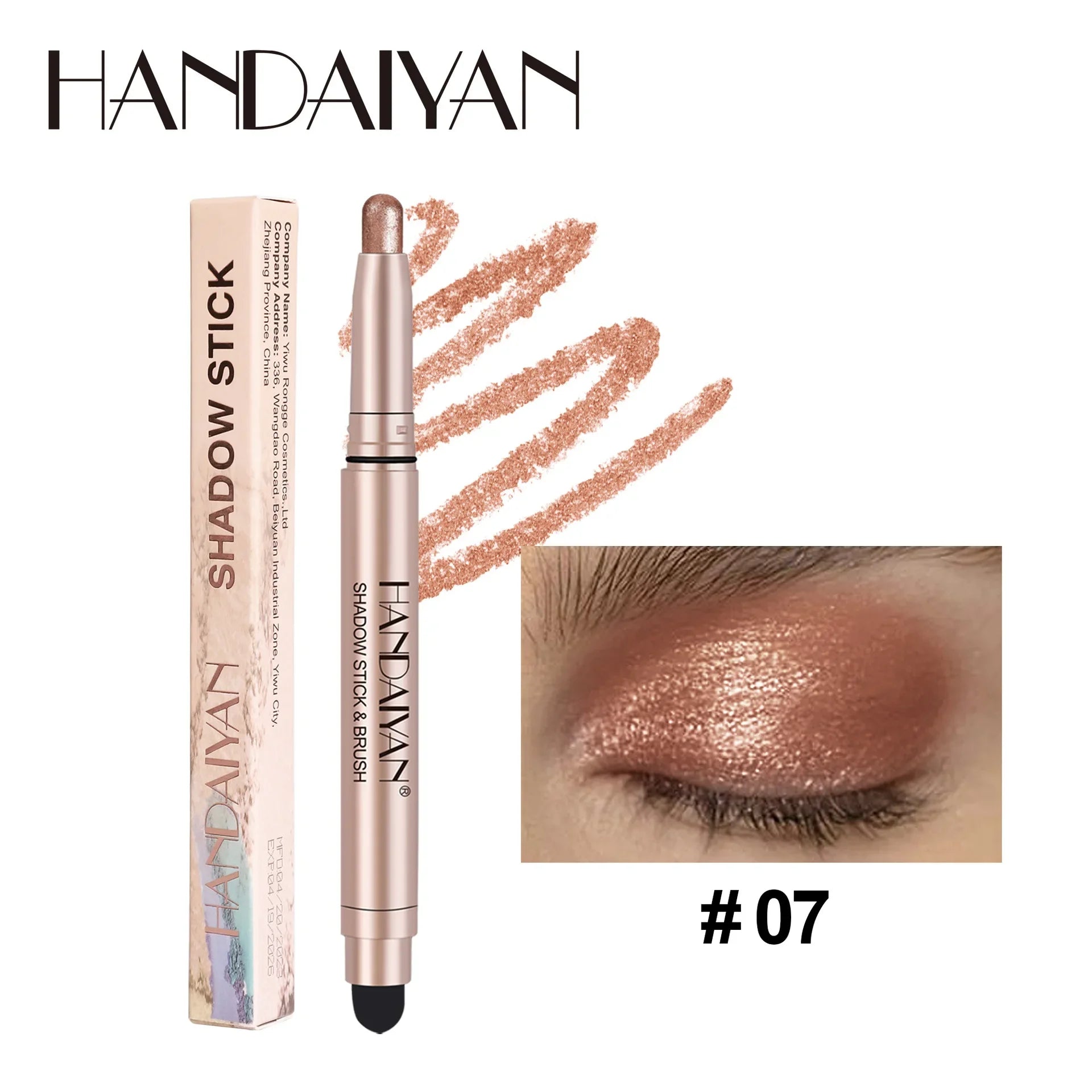 Crayon Fard à Paupières Coloré – Mat Nacré Waterproof | Rose, Brun, Vert, Noir