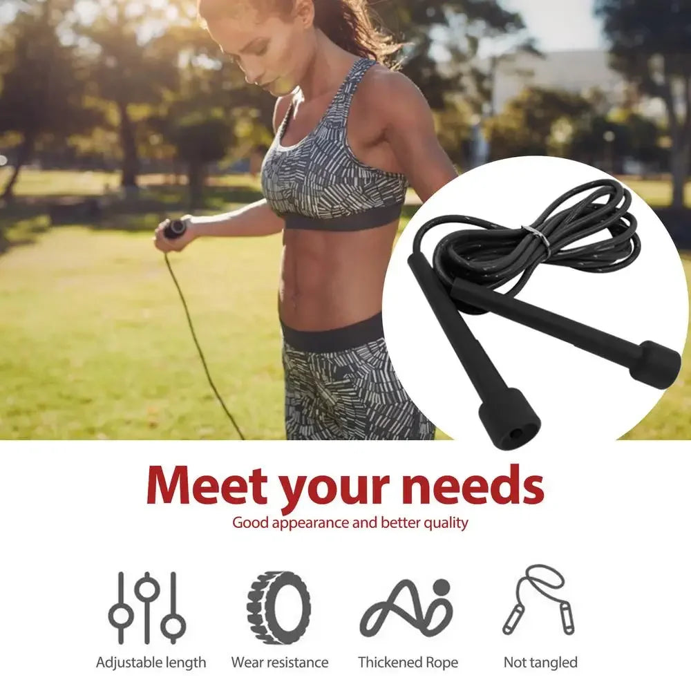 Springseil Speed PVC 2,8M Professionell – Verstellbar | Fitness, Boxen & Krafttraining | Erwachsene & Kinder | Intensives Cardio