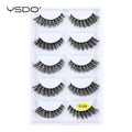 Faux Cils Mink 3D YSDO – Lot 3/5/10 Paires | Maquillage Dramatique Naturel