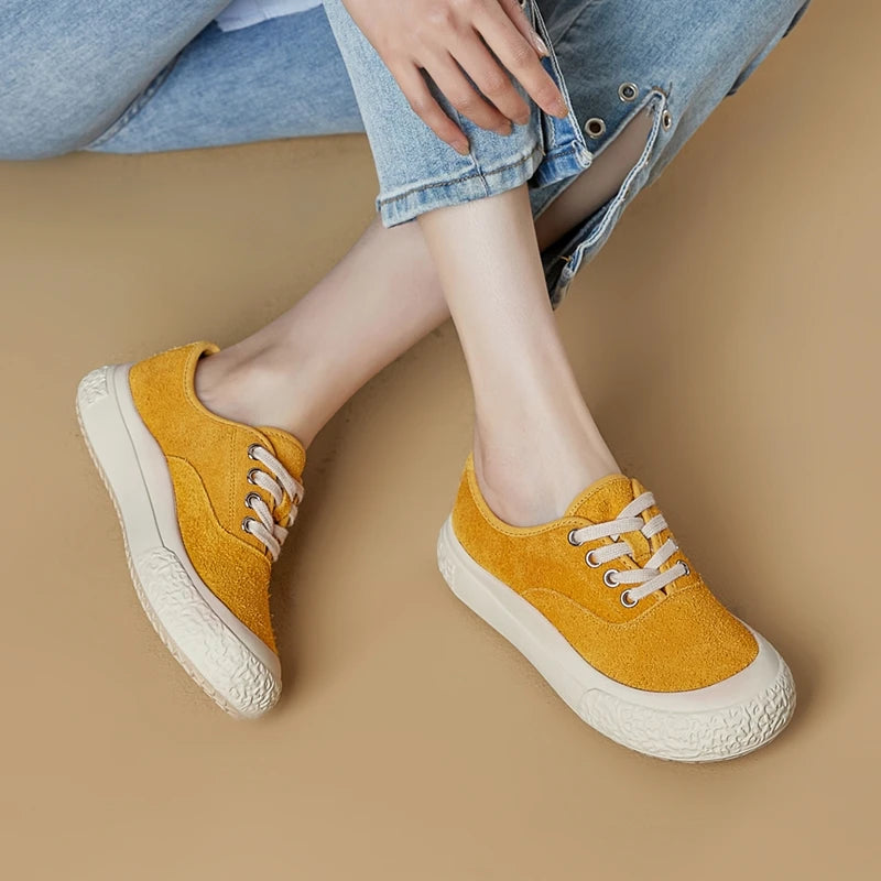 AIYUQI Ballerines Bout Carré Grande Taille 2026 – Flat Casual Sneakers Femme Élégantes