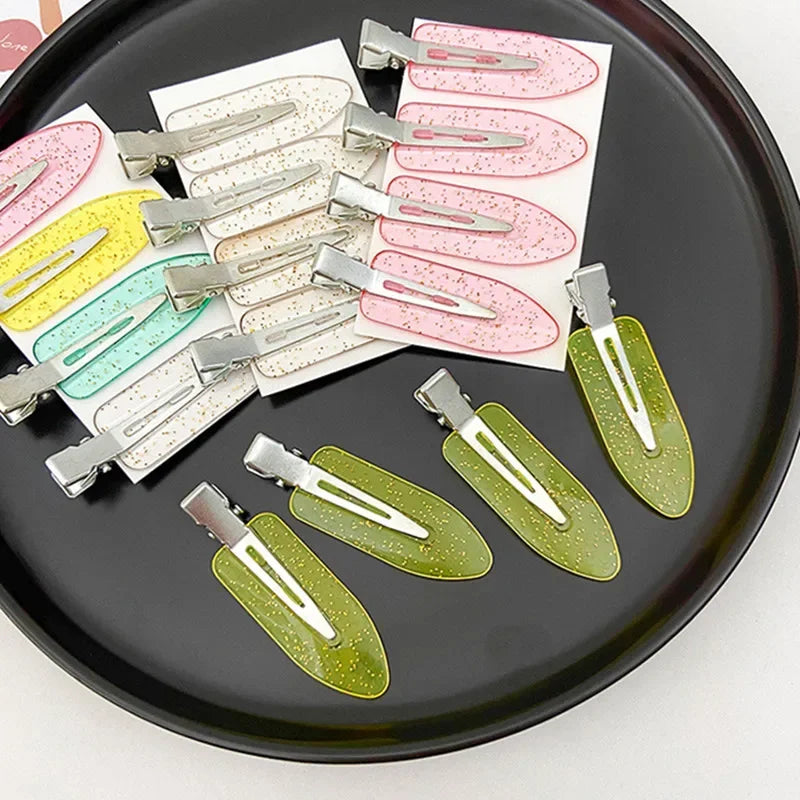 Pinces Cheveux Sans Pli Lot 4 Pcs – Barrettes No Crease Curl Clip | Coiffure Frange & Styling