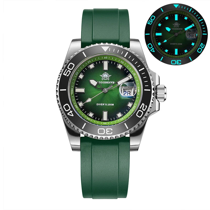 Montre Homme ADDIESDIVE AD2089 Quartz 2025 – Super Lumineuse Étanche 200M Silicone Luxe
