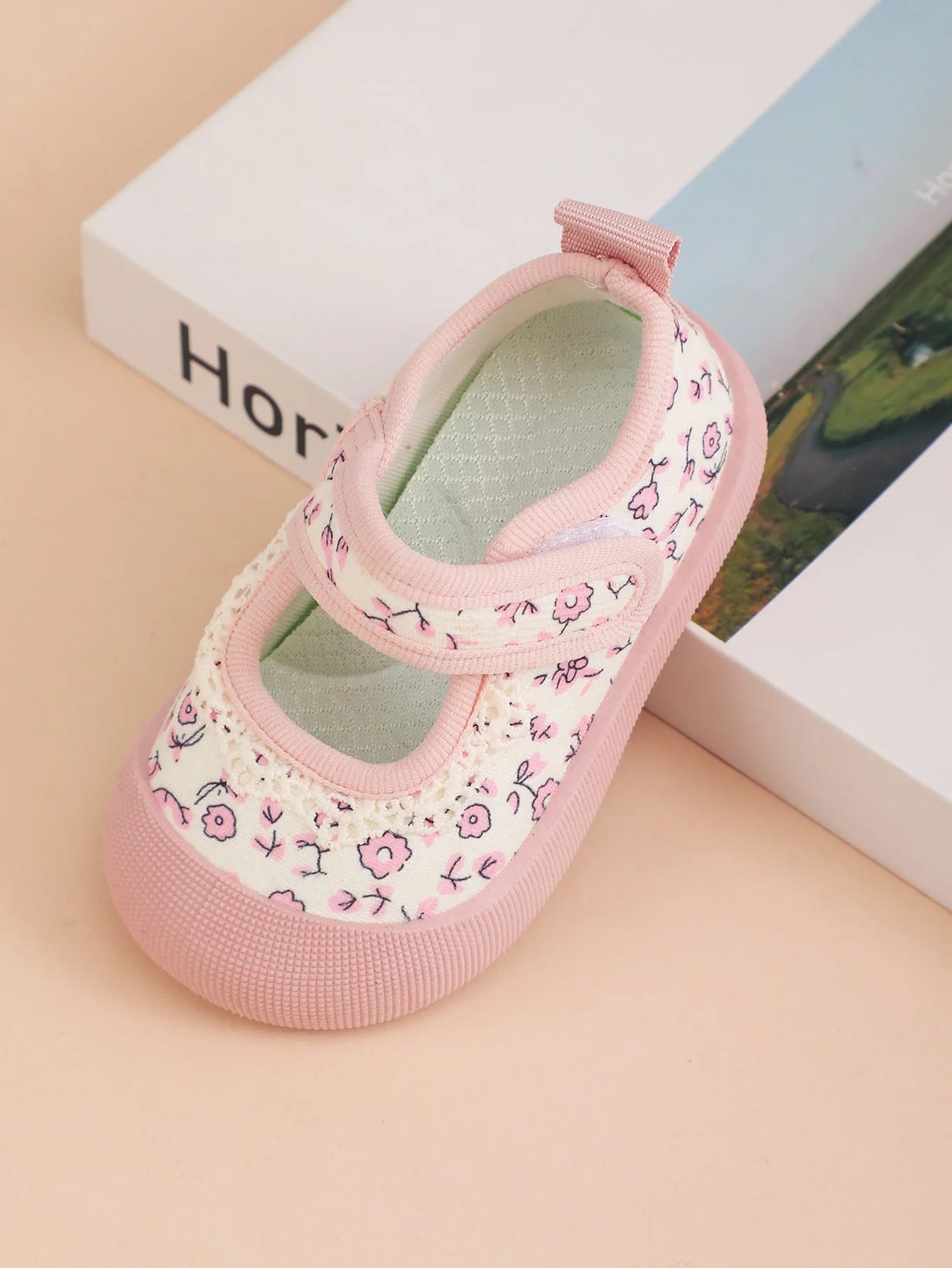 Chaussures Princesse Fille Toile Velcro – Basket Légère Style Frais Printemps Automne Enfant