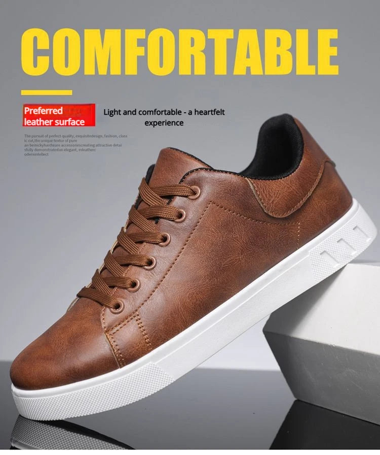 Chaussures Blanches Homme 4 Saisons Respirantes 2026 – Semelle Douce Casual Versatile
