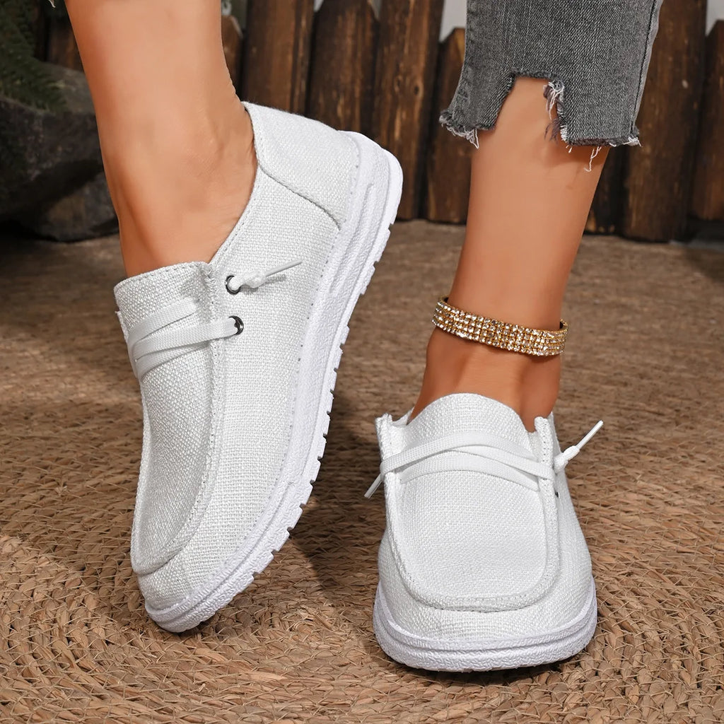 Chaussures Vulcanisées Sport Flat Femme 2025 – Casual Fashion Printemps Automne