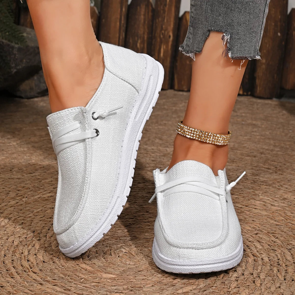 Chaussures Vulcanisées Sport Flat Femme 2025 – Casual Fashion Printemps Automne