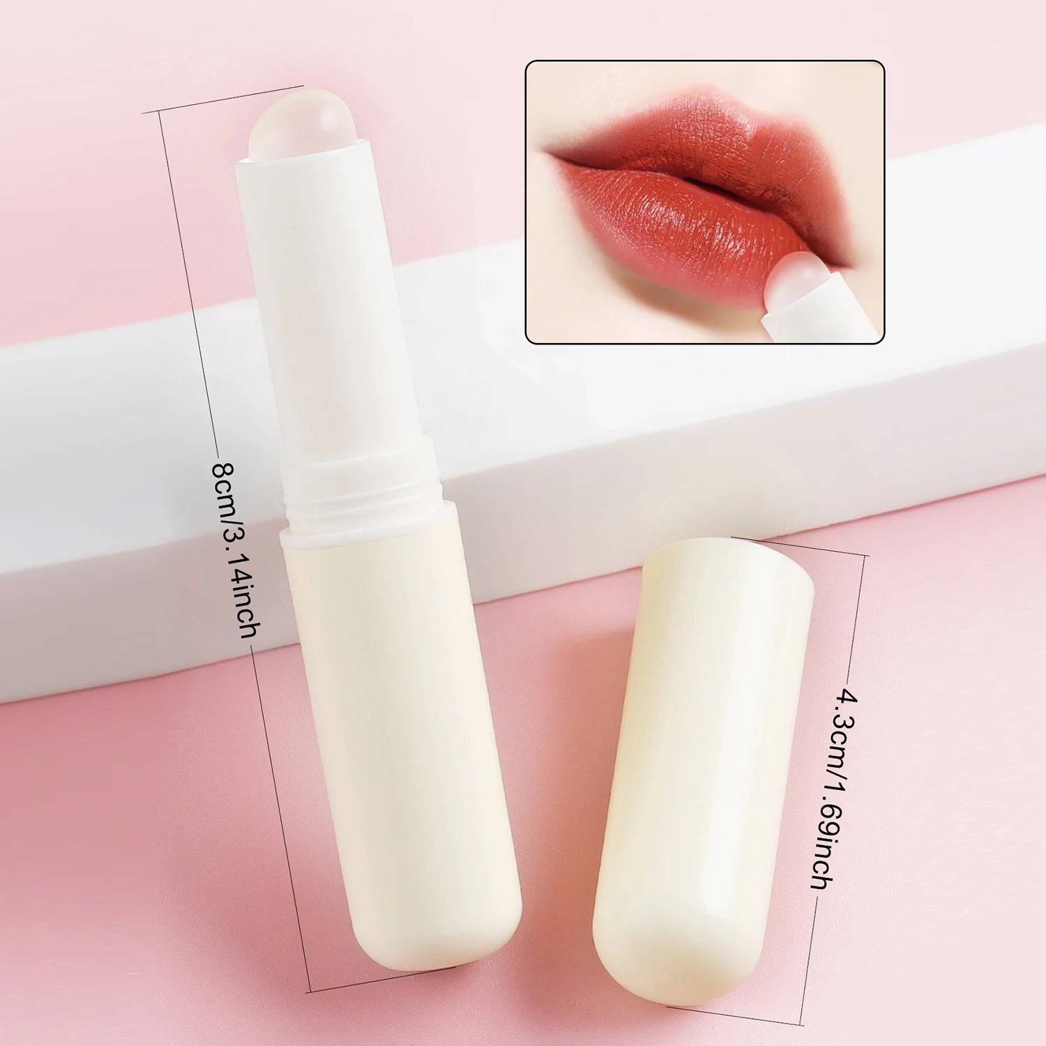 Pinceau à Lèvres Portable Couvert Kawaii – Application Précise Rouge à Lèvres | Outil Maquillage Lèvres