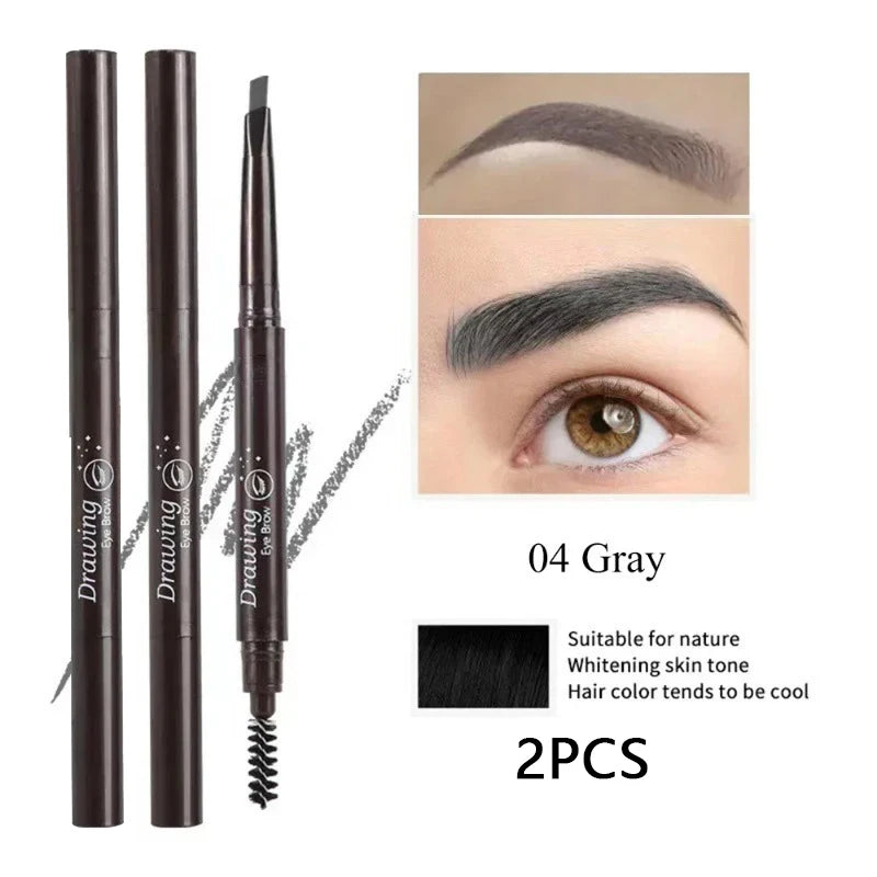 Crayon Sourcils Double Embout – Ultra-Fin Waterproof Longue Tenue | Maquillage Professionnel