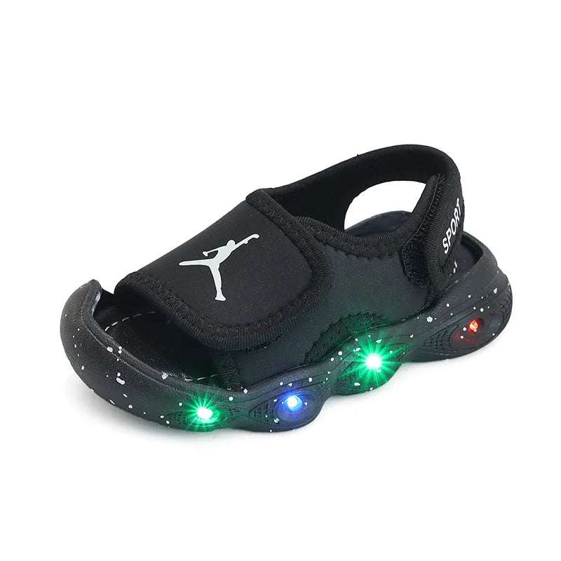 Chaussures LED Lumineuses Bébé Enfant Unisexe – Baskets Sandales Lumineuses Casual Toddler Garçon Fille