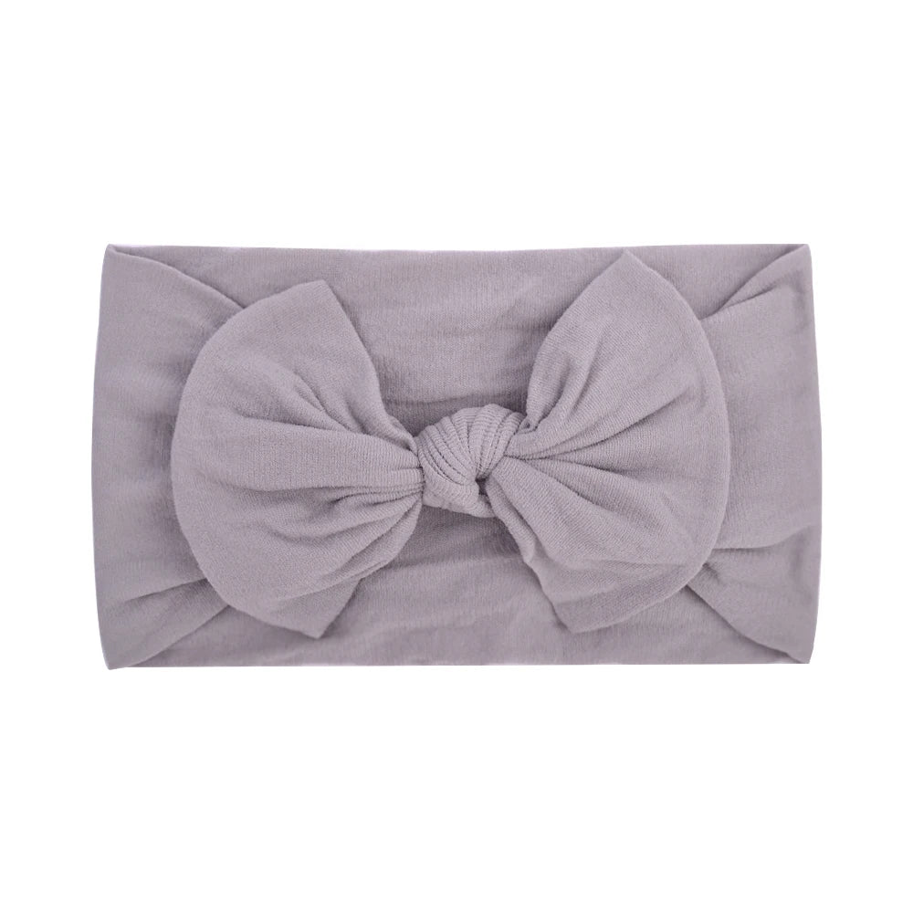 Bandeau Nœud Bébé Fille Élastique Large – Turban Headband Accessoire Cheveux 48 Couleurs