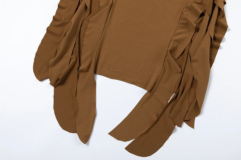 Robe Une Épaule Asymétrique Slim Fit - Moulante Tendance Printemps Été Style Européen & Américain